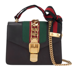 Sylvie Super Mini Shoulder, Leather Navy, 493075, B/RCT, 2*